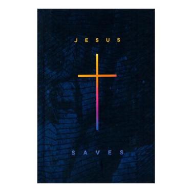 Imagem de Bíblia Jesus Saves  Naa  Capa Dura Azul - O Verso da Vida
