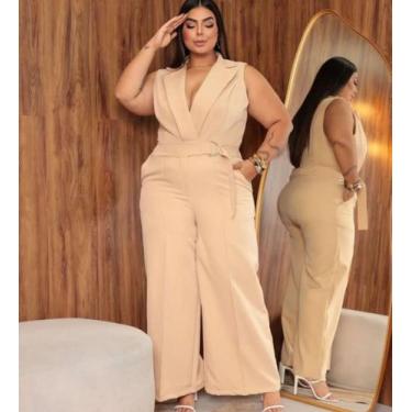 Imagem de Macacão Alfaiataria Moda Plus Size Blogueira Plus 46 48 50 - On.shop, 