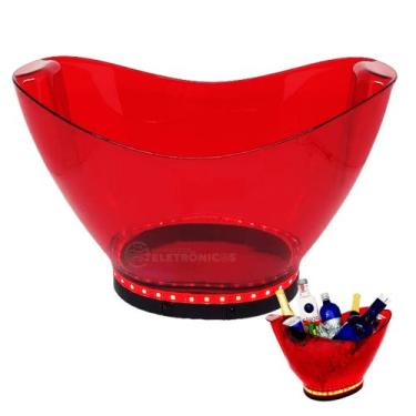 Imagem de Champanheira Baladeira Drink 9 Litros Com Fita Led Valorizando A Decor