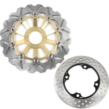 Imagem de Discos de freio dianteiros e traseiros flutuantes para Honda CB250F Hornet 250 1997-2018, acessórios de substituição de motocicleta dourados