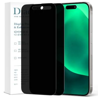 Imagem de Diacube Protetor de tela de privacidade para iPhone 16e [atualizado em 27°] [2 pacotes] [alta sensibilidade ao toque] [Película PET antiespião] [Sem poeira e sem bolhas] Fácil instalação com gabarito