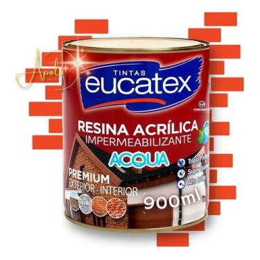 Imagem de Resina Base Dágua Multiuso Eucatex 900ml  Escolha A Cor Acabamento Bri