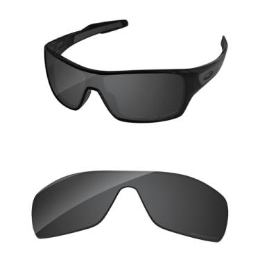 Imagem de PapaViva Lentes de reposição para óculos de sol Oakley Turbine Rotor OO9307 Preto Cinza - Polarizado