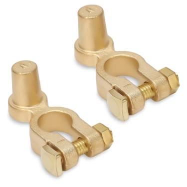 Imagem de 1 par de conectores de terminal de bateria, terminal de desconexão de bateria de carro SAE para JIS positivo negativo terminal de bateria para automóveis