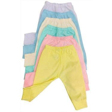 Imagem de Kit C/12 Pçs Mijão Culote Sem Pé Para Bebe P/ M E G Algodão - Koala Ba