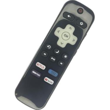 Imagem de BESIA Controle remoto de substituição [que brilha no escuro] para Roku-TV, compatível com Smart TVs TCL Roku/Hisense Roku/Onn Roku/Philips Roku (não serve para Stick e Box) TCL TV91