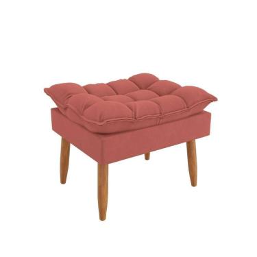 Imagem de Puff Luxo Decorativo Estilo Versátil Sala Escritório Lounges Rosa