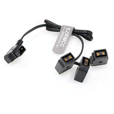 Imagem de SZRMCC D-Tap macho para 3 D-Tap fêmea multi-hub divisor PowerTap cabo para baterias Anton Bauer V-Mount Gold Mount Gold Mount
