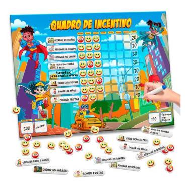 Imagem de Quadro De Rotina Infantil / Quadro De Tarefas - Planner de Parede Ince