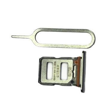 Imagem de zhxchzhi Suporte de bandeja de cartão SIM duplo OEM solt+pin compatível com Xiaomi Mix Fold 3 5G Parts Preto