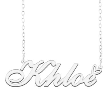 Imagem de A168A Colar com nome personalizado, personalizado, banhado a nome para mãe, filha, amizade, mulheres, dia dos namorados, Natal, aniversário, ano novo, Metal, Sem pedras preciosas