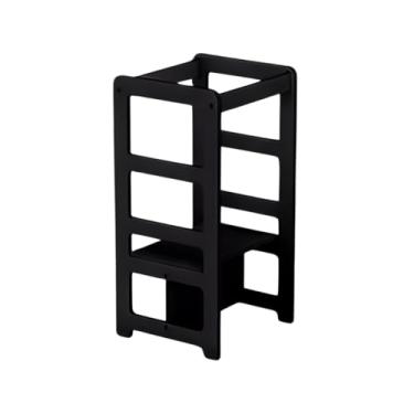 Imagem de Torre Aprendizagem Montessori Cadeirão Mdf Cor Preto Seguro