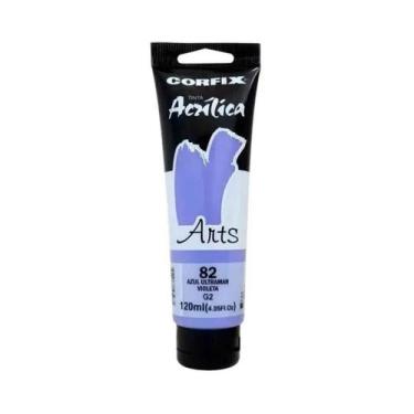 Imagem de Tinta Acrílica 120ml G2 082 Azul Ultramar Corfix, 082 - AZUL ULTRAMAR 
