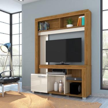 Imagem de Home Theater Flávia para TV de até 50 polegadas - naturale / off white - Madetec