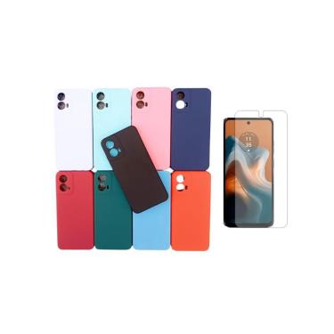Imagem de Kit Capa Case + Película Hidrogel Compatível Para Moto G34