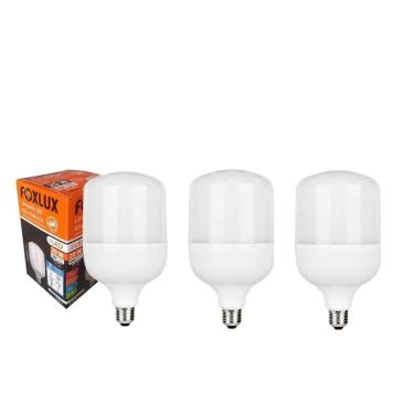 Imagem de Kit 3 Lâmpada LED 20W Bulbo Alta Potência Bivolt Foxlux