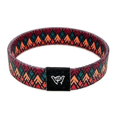 Imagem de Hang Loose Bands - Pulseira Southwestern para homens, mulheres e adolescentes - estampa tribal confortável e boho - pulseira reversível estilo ocidental -, Small: 6.5" (most common fitting size),