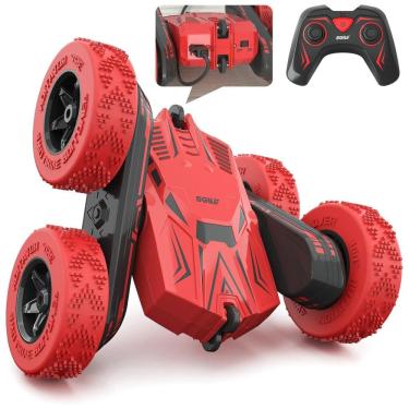 Imagem de Carrinho de Controle Remoto, 4WD 2.4 Ghz, 360 com Bateria Recarregável, SGILE 149RE149GR, Vermelho