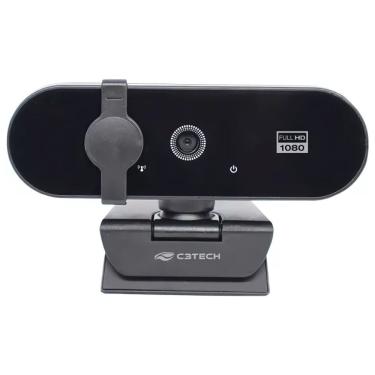 Imagem de Webcam C3TECH WB-150BK, Full HD 1080P, Plug and Play, 30FPS - Preto