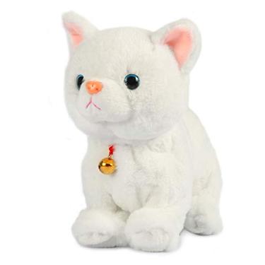 Imagem de Smalody Interactive Plush Toys, Novelty Sound Control Electronic Cat Electronic Pets Robot Cat Gift for Children (White)