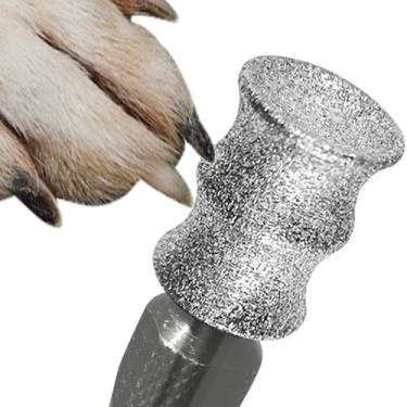 Imagem de Asozeer Esmerilhador de unhas para cães Dremel Bits - Acessório para moedor de unhas de cachorro - Brocas de cortador de unhas indolores para cães e gatos grandes, médios e pequenos, cuidados com