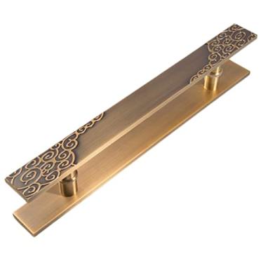 Imagem de Maçaneta de porta de correr de celeiro alças e puxadores de alumínio para portas de celeiro, portas de correr de portas de entrada, puxadores de vidro para decoração de portas de entrada de casa