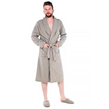 Imagem de Roupão Masculino Em Soft Murilo Tamanho G Cor Cinza