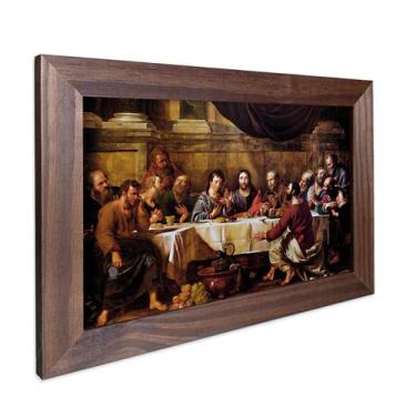Imagem de Quadro Decorativo Religioso Jesus Santa Ceia do Senhor Sagrada Família
