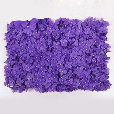 Imagem de LUZTOL Cerca de privacidade falsa expansível vegetação hera artificial tela de cerca de privacidade simulação planta verde parede 40 * 60 cm tampa decorativa da cabeça da porta a varanda fundo