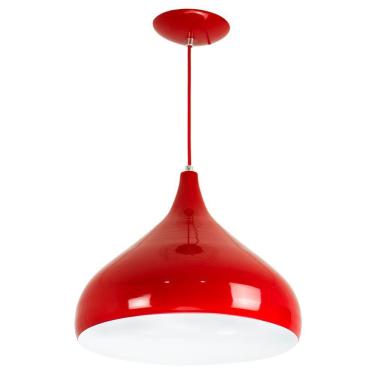 Imagem de Lustre Pendente Aladim Vermelho 31cm