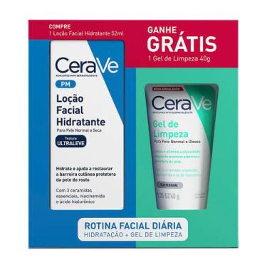 Imagem de Kit CeraVe Loção Facial Hidratante 52ml e Ganhe Gel de Limpeza 40g