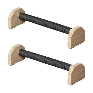 Imagem de oshhni 2x Push Up Bar Parallettes Bar Non Slip Strength Training Treinamento resistente Barras de mão Push up lida de madeira para homens fitness fitness, 40cm