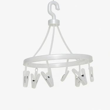 Imagem de Varal Redondo com 12 Prendedores Resistente Leve Ideal para Roupas Íntimas em Plástico Durável