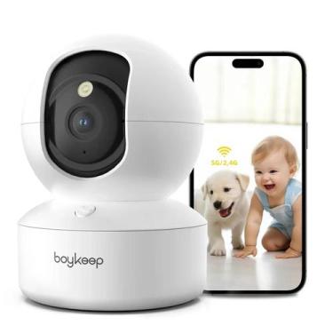 Imagem de Câmera Para Animais De Estimação Boypet 2K WiFi 5G 24GHz 360 graus Apl