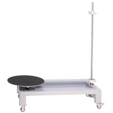 Imagem de VOTOER Dispensador manual de filme elástico de mesa, máquina de embalagem de paletes, dispensador de filme resistente para rolo de filme de 30,5 a 69,8 cm, com roda de rolamento e botão de freio e