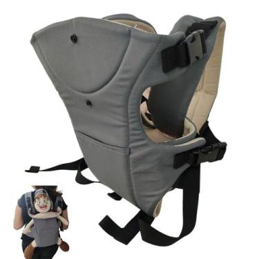 Imagem de Canguru Carregador Criança Bebe Sentado Passeio Viagem Bolso Alça Ajus