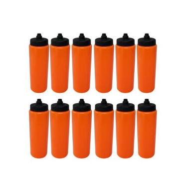 Imagem de Kit 12 Squeeze Tipo Gatorade 800ml - Spec, Laranja com preto