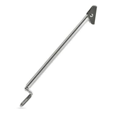 Imagem de Ajustador de mola de aço inoxidável da Marine City com parafuso em U e placa em forma de L 20,3 cm ou 26,7 cm (comprimento: 20,3 cm)