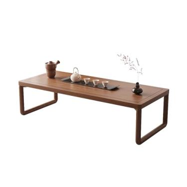 Imagem de Mesa de Centro Novo estilo chinês de madeira maciça tatami mesa varanda mesa chá pequena casa zen janela flutuante mesa curta Mesa de Chá