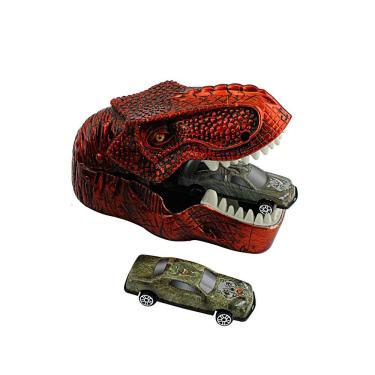 Imagem de Lançador De Carrinho Infantil Dinossauro Vermelho