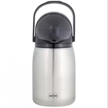 Imagem de Garrafa Térmica Mor Nobile Inox 1,3 L Preto Com Inox