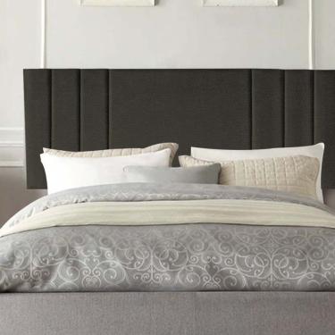Imagem de Painel Estofada Grécia 90cm Solteiro Para Cama Box Quarto Linho Marrom