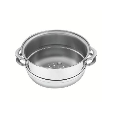 Imagem de Cozi-vapore Solar Em Inox Com Alças 20cm - Tramontina