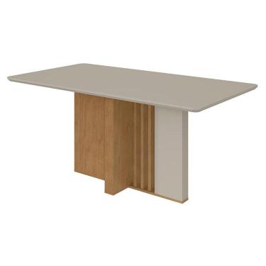 Imagem de Mesa De Jantar Astrid 170 Cm Amêndoa Clean Off White - Lopas