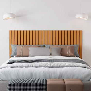 Imagem de Cabeceira Ripada Suspensa Queen Size E Casal Nature Maracá Jb Bechara