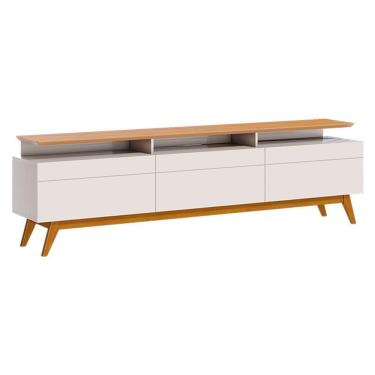 Imagem de Rack Bancada Classic 3 Gavetas Com Nicho 2.2 Off White Nature - Imcal