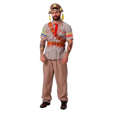 Imagem de Fantasia Cangaceiro Adulto Masculino de Luxo Roupa Lampião de Festa Junina (M 40-42)