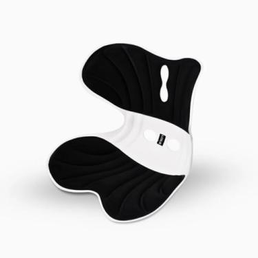 Imagem de Almofada de Apoio Lombar Cadeira Correção de Coluna GG (Preto)