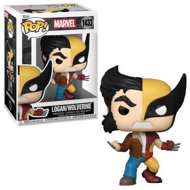 Imagem de Boneco Funko Pop! Marvel Split - Logan/Wolverine