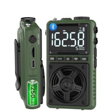 Imagem de Rádio Bluetooth AM FM de ondas curtas Jazmm com alerta meteorológico N